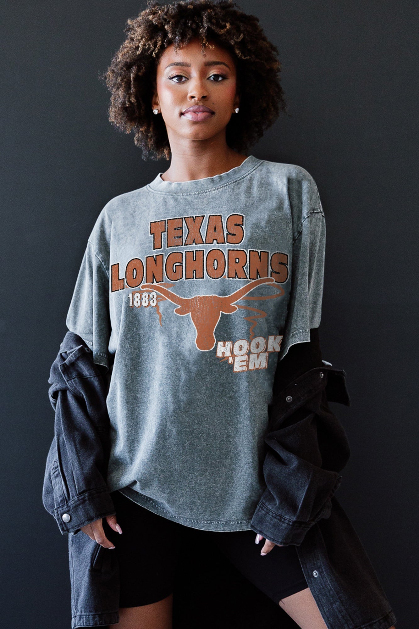 TEXAS LONGHORNS KEEP THE LEAD OVERSIZED CREWNECK TEE