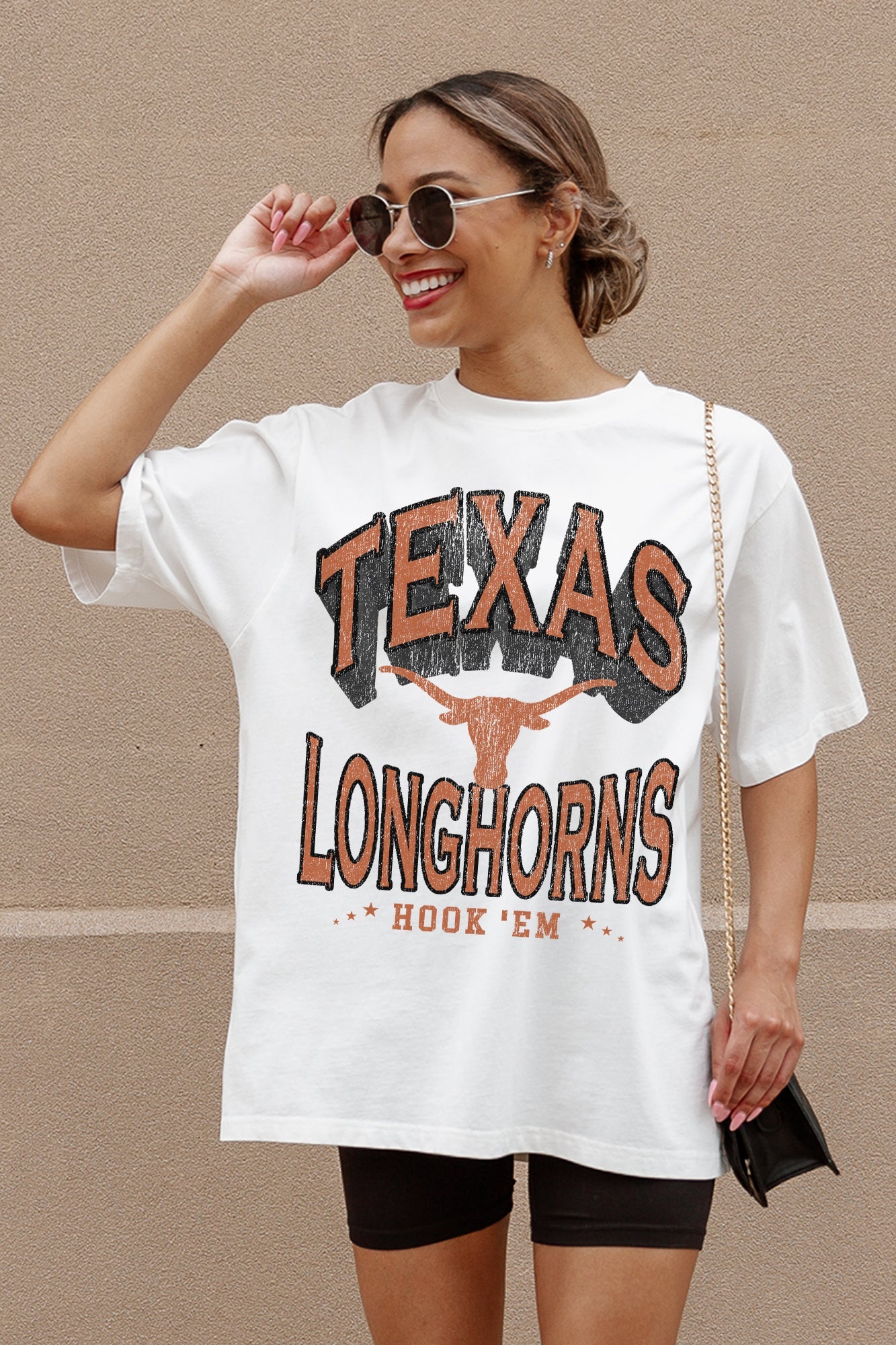 TEXAS LONGHORNS SHAKEDOWN OVERSIZED CREWNECK TEE