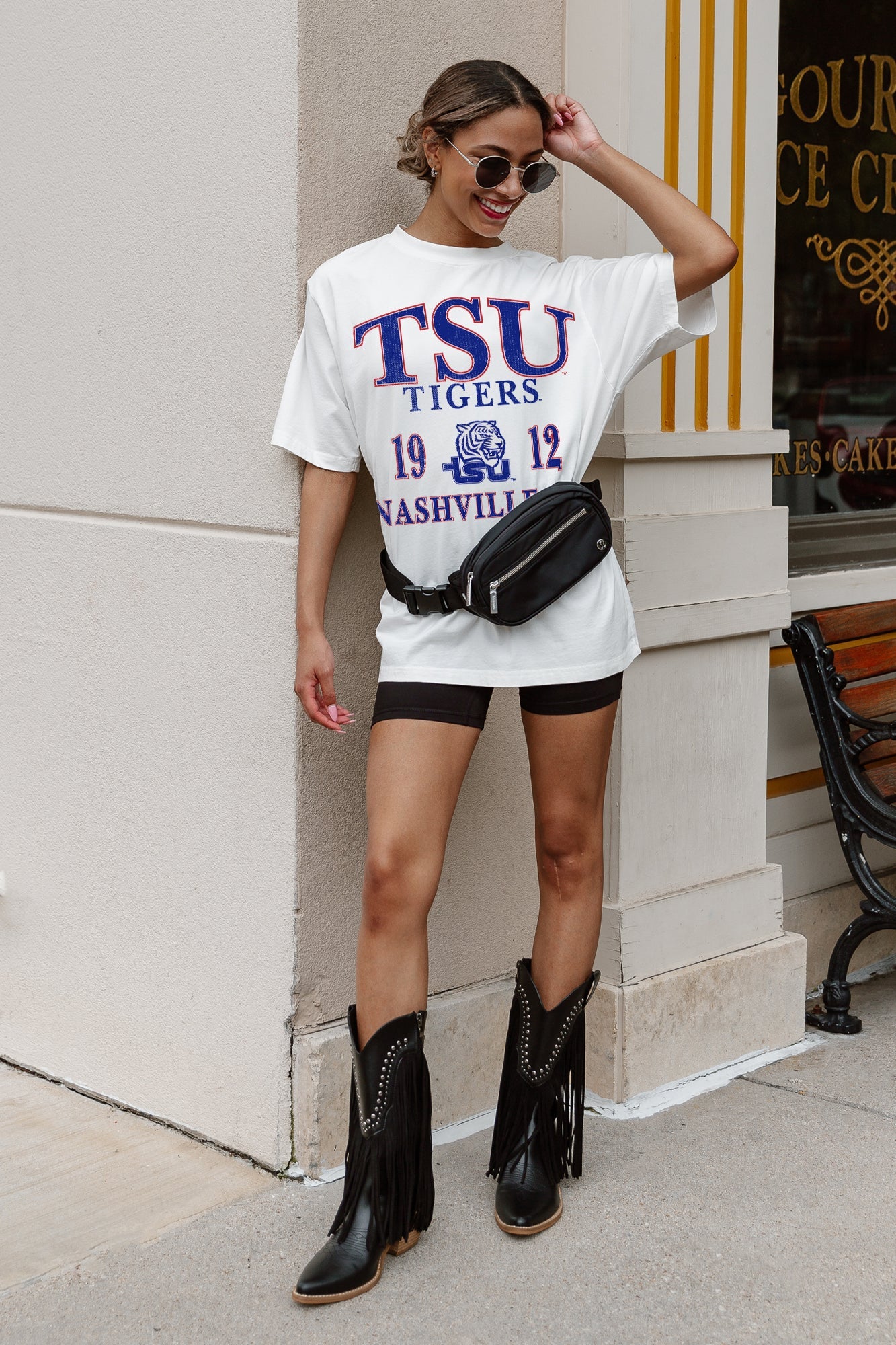 TENNESSEE STATE TIGERS UNITY OVERSIZED CREWNECK TEE