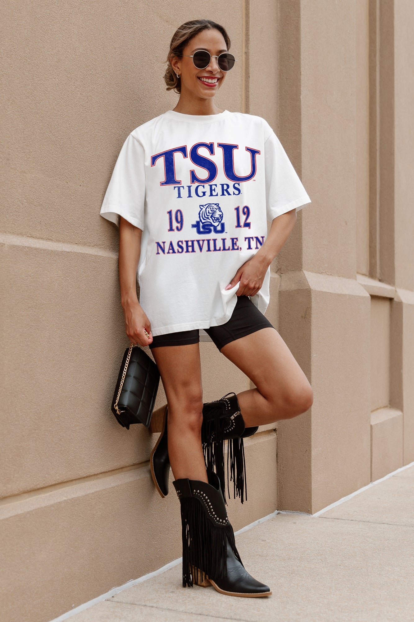 TENNESSEE STATE TIGERS UNITY OVERSIZED CREWNECK TEE