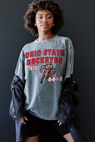 OHIO STATE BUCKEYES KEEP THE LEAD OVERSIZED CREWNECK TEE