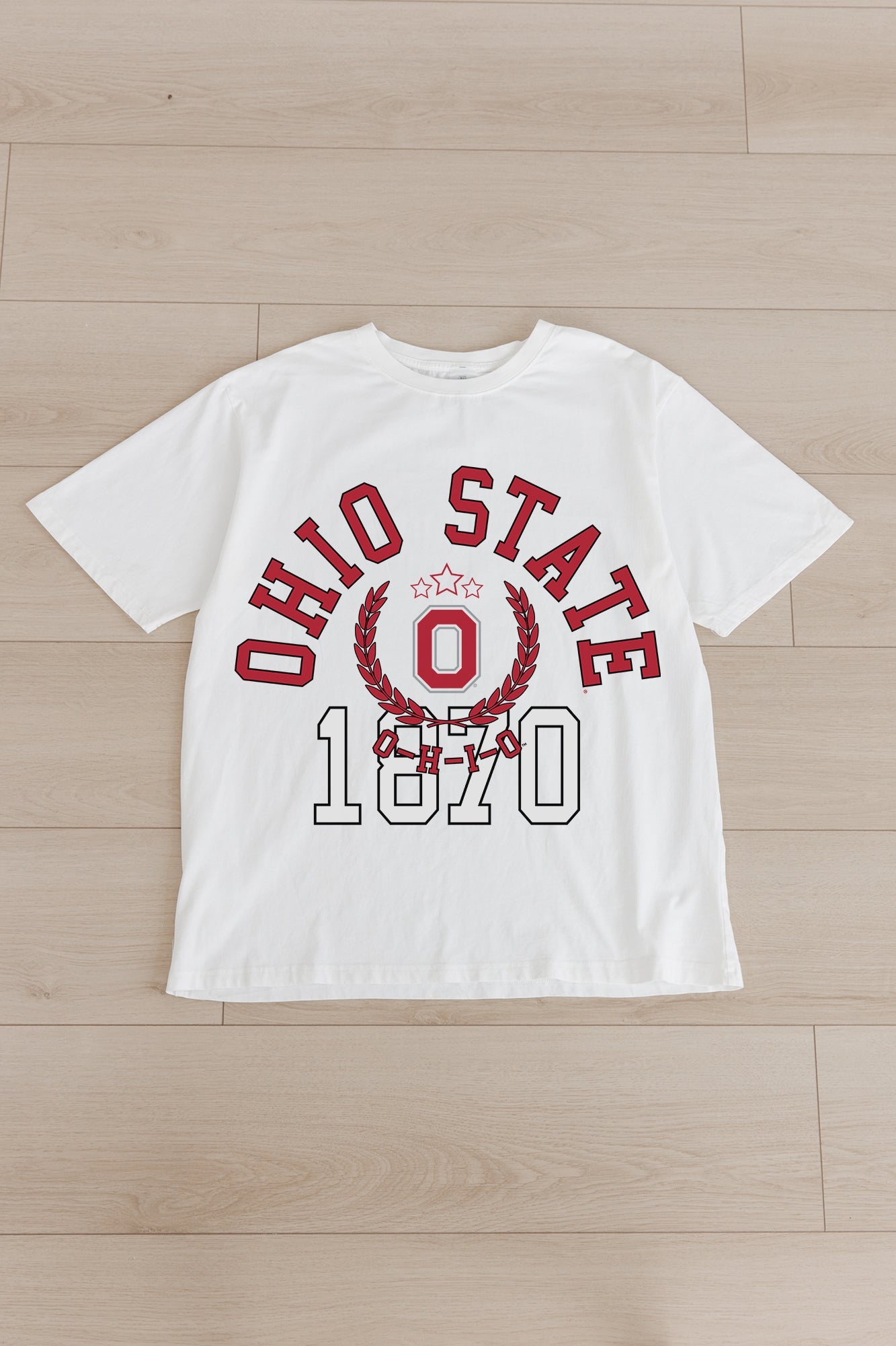 OHIO STATE BUCKEYES GO FOR TWO OVERSIZED CREWNECK TEE BY MADI PREWETT TROUTT