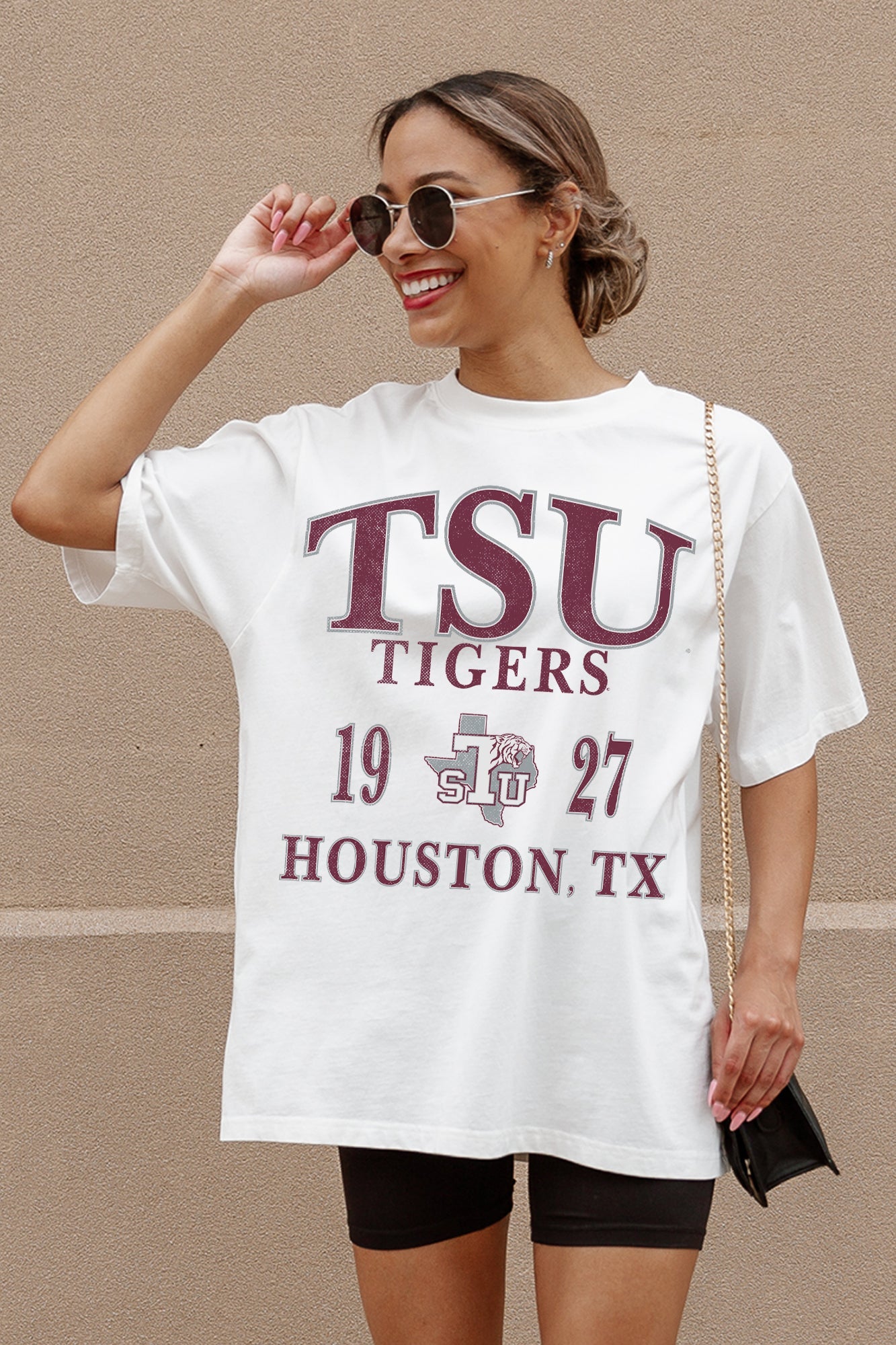 TEXAS SOUTHERN TIGERS UNITY OVERSIZED CREWNECK TEE