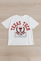 TEXAS TECH RED RAIDERS GO FOR TWO OVERSIZED CREWNECK TEE BY MADI PREWETT TROUTT