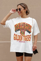 TUSKEGEE GOLDEN TIGERS SHAKEDOWN OVERSIZED CREWNECK TEE