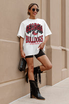 GEORGIA BULLDOGS SHAKEDOWN OVERSIZED CREWNECK TEE