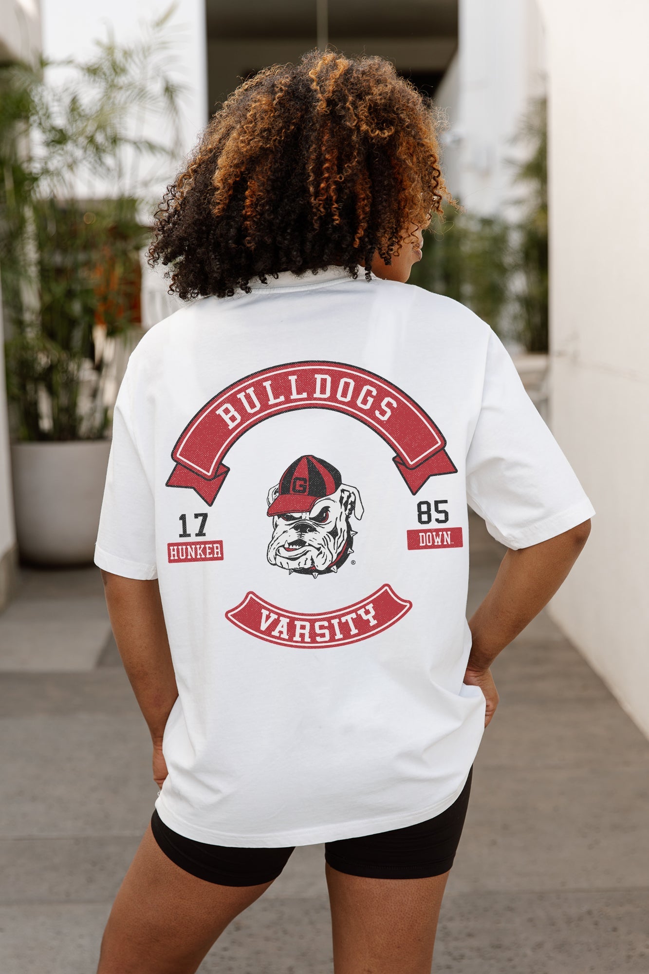 GEORGIA BULLDOGS OUT OF BOUNDS OVERSIZED CREWNECK TEE