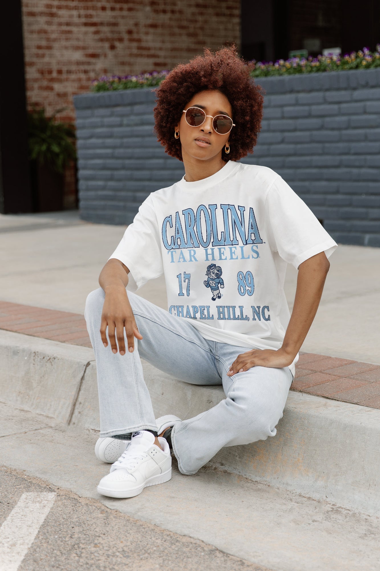 NORTH CAROLINA TAR HEELS UNITY OVERSIZED CREWNECK TEE