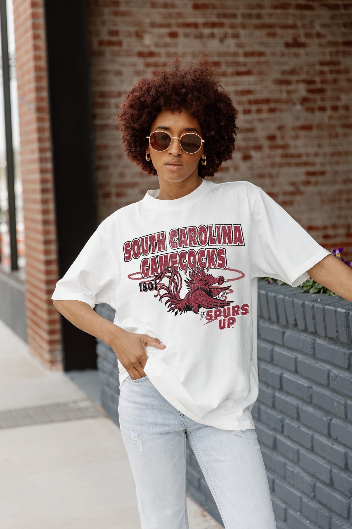 SOUTH CAROLINA GAMECOCKS IN THE LEAD OVERSIZED CREWNECK TEE