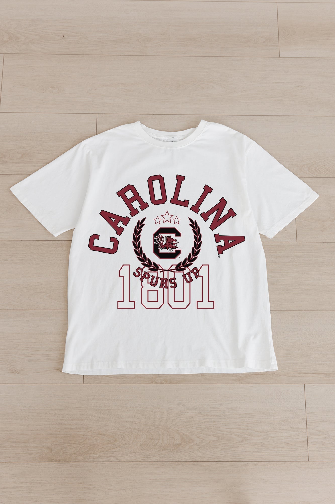 SOUTH CAROLINA GAMECOCKS GO FOR TWO OVERSIZED CREWNECK TEE BY MADI PREWETT TROUTT