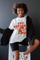 USC TROJANS IN THE LEAD OVERSIZED CREWNECK TEE