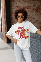 USC TROJANS IN THE LEAD OVERSIZED CREWNECK TEE