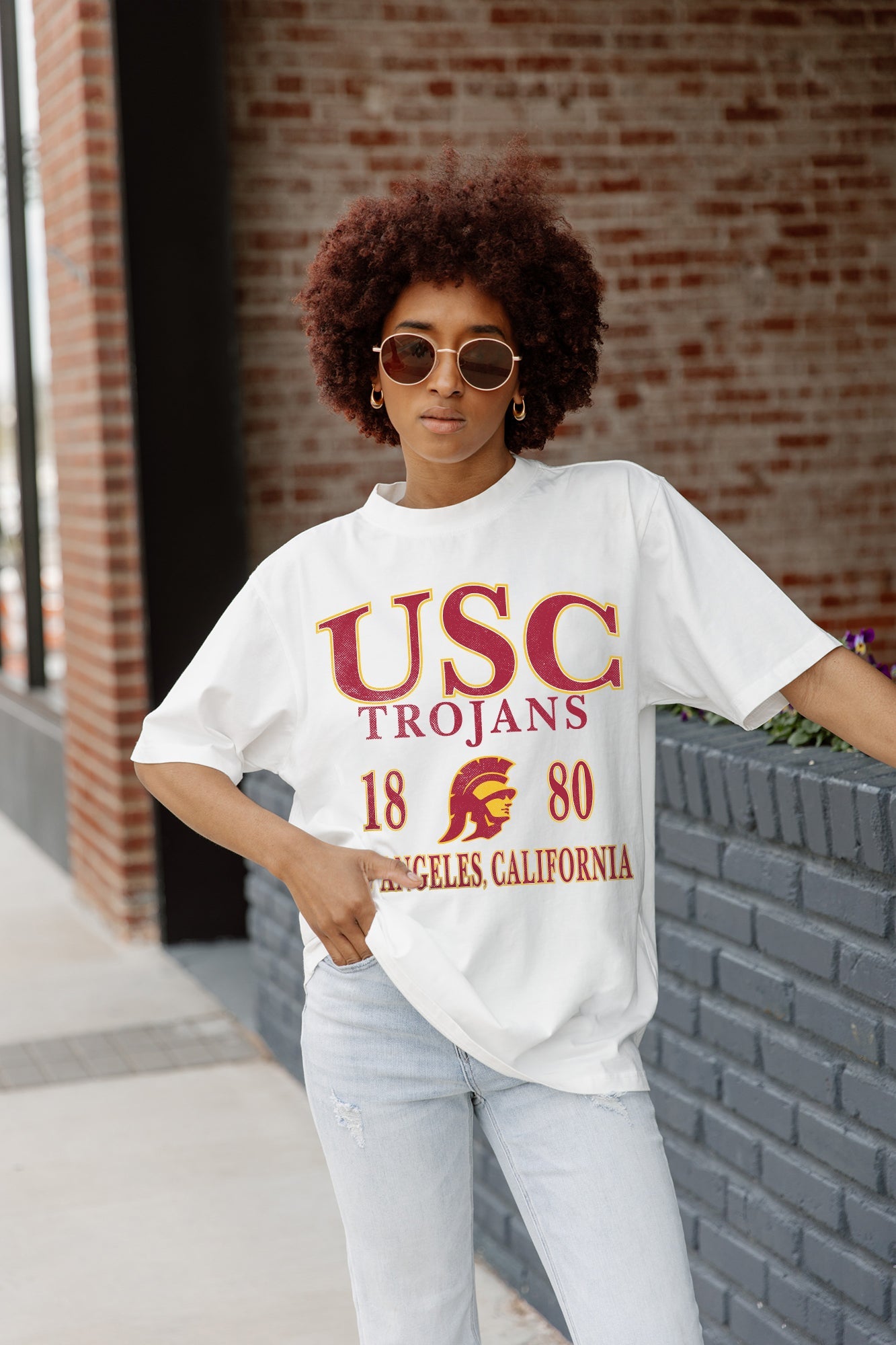 USC TROJANS UNITY OVERSIZED CREWNECK TEE