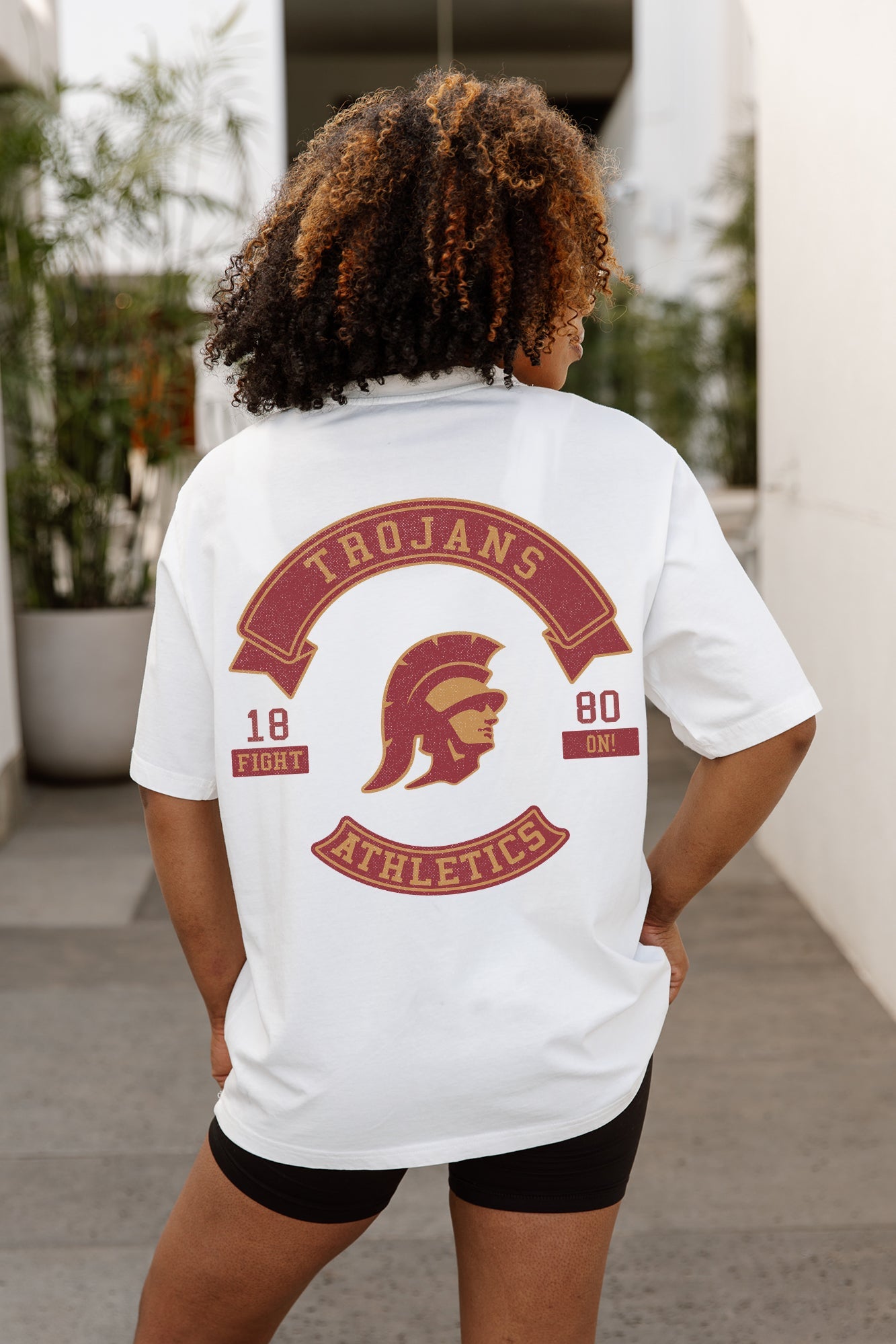 USC TROJANS OUT OF BOUNDS OVERSIZED CREWNECK TEE