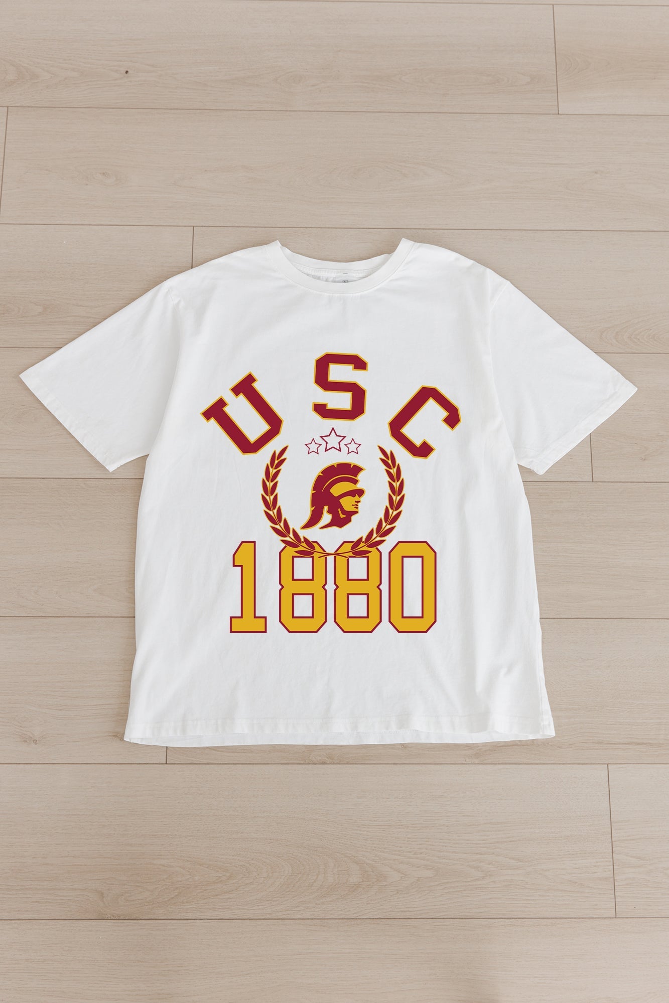 USC TROJANS GO FOR TWO OVERSIZED CREWNECK TEE BY MADI PREWETT TROUTT