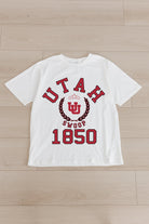 UTAH UTES GO FOR TWO OVERSIZED CREWNECK TEE BY MADI PREWETT TROUTT