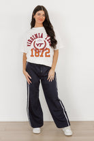 VIRGINIA TECH HOKIES GO FOR TWO OVERSIZED CREWNECK TEE BY MADI PREWETT TROUTT