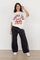 VIRGINIA TECH HOKIES GO FOR TWO OVERSIZED CREWNECK TEE BY MADI PREWETT TROUTT