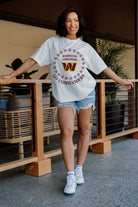 WASHINGTON COMMANDERS ON POINT OVERSIZED CREWNECK TEE