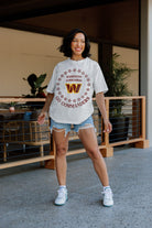 WASHINGTON COMMANDERS ON POINT OVERSIZED CREWNECK TEE