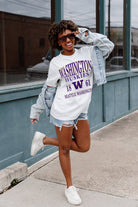 WASHINGTON HUSKIES UNITY OVERSIZED CREWNECK TEE