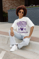 WASHINGTON HUSKIES UNITY OVERSIZED CREWNECK TEE