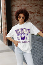 WASHINGTON HUSKIES UNITY OVERSIZED CREWNECK TEE