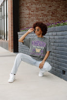 WASHINGTON HUSKIES DYNASTY OVERSIZED CREWNECK TEE