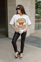 WASHINGTON COMMANDERS SHAKEDOWN OVERSIZED CREWNECK TEE