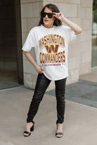 WASHINGTON COMMANDERS SHAKEDOWN OVERSIZED CREWNECK TEE