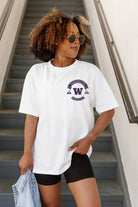 WASHINGTON HUSKIES OUT OF BOUNDS OVERSIZED CREWNECK TEE