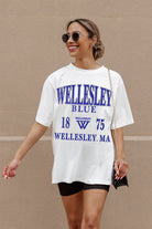 WELLESLEY BLUE UNITY OVERSIZED CREWNECK TEE