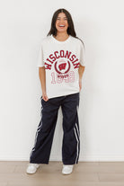 WISCONSIN BADGERS GO FOR TWO OVERSIZED CREWNECK TEE BY MADI PREWETT TROUTT