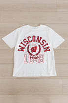 WISCONSIN BADGERS GO FOR TWO OVERSIZED CREWNECK TEE BY MADI PREWETT TROUTT