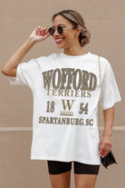 WOFFORD COLLEGE TERRIERS UNITY OVERSIZED CREWNECK TEE