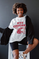 WASHINGTON STATE COUGARS IN THE LEAD OVERSIZED CREWNECK TEE