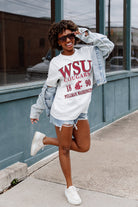 WASHINGTON STATE COUGARS UNITY OVERSIZED CREWNECK TEE