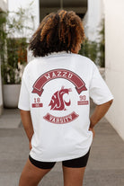 WASHINGTON STATE COUGARS OUT OF BOUNDS OVERSIZED CREWNECK TEE