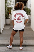 WASHINGTON STATE COUGARS OUT OF BOUNDS OVERSIZED CREWNECK TEE