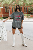 WASHINGTON STATE COUGARS THROWBACK OVERSIZED CREWNECK TEE