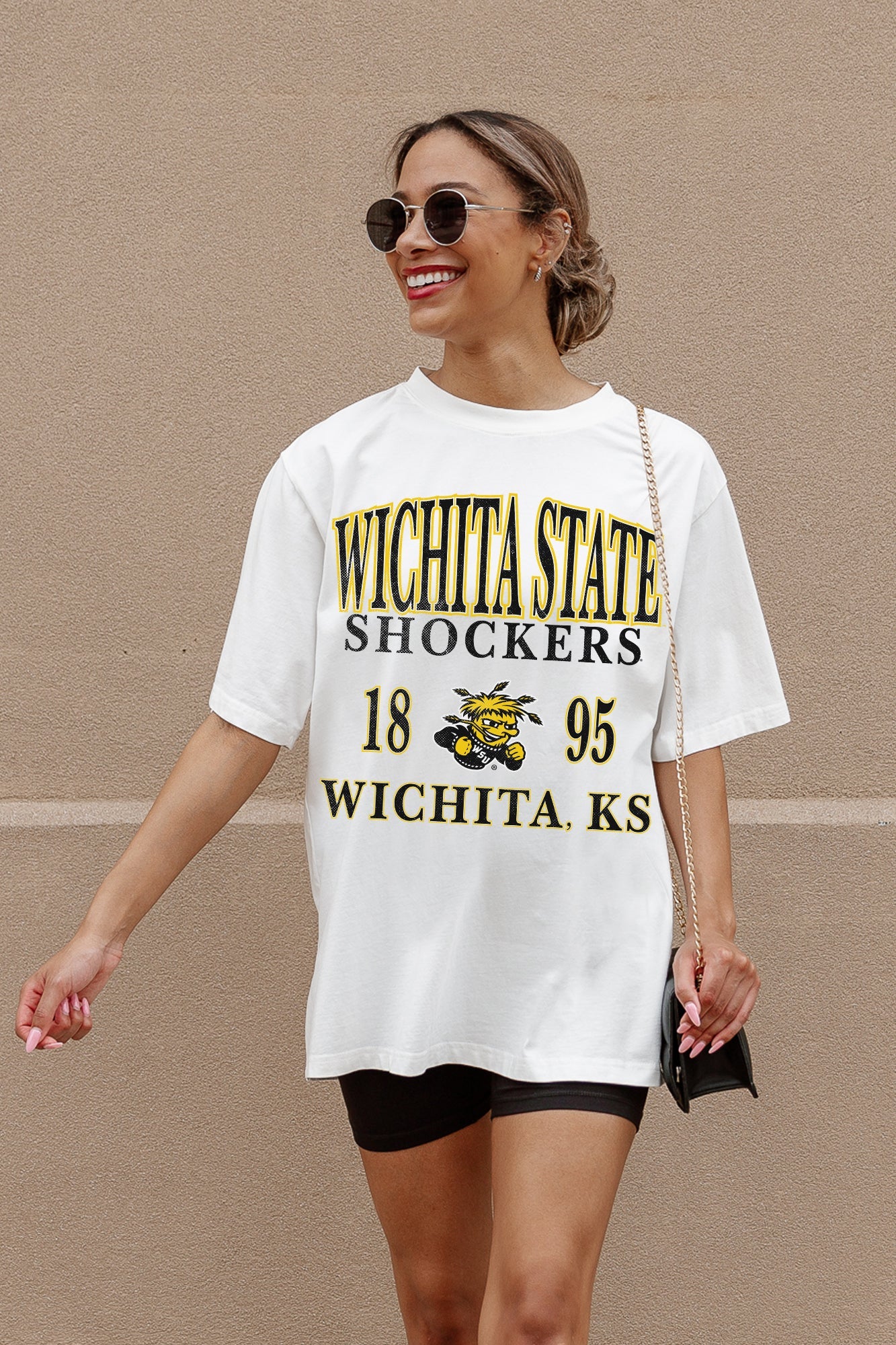 WICHITA STATE SHOCKERS UNITY OVERSIZED CREWNECK TEE