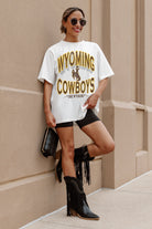 WYOMING COWBOYS SHAKEDOWN OVERSIZED CREWNECK TEE