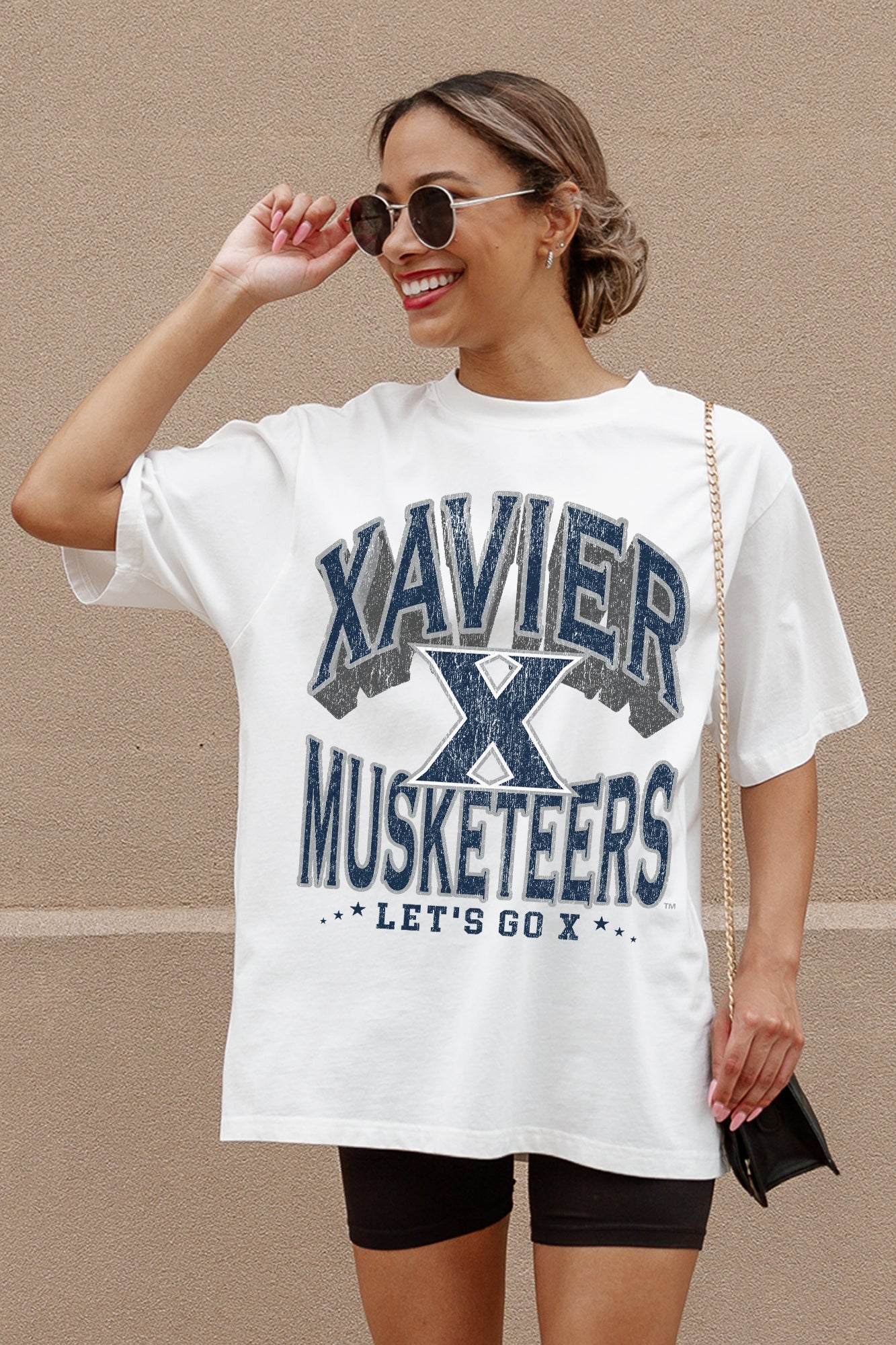 XAVIER MUSKETEERS SHAKEDOWN OVERSIZED CREWNECK TEE