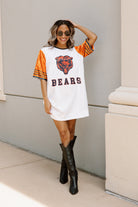 CHICAGO BEARS CHIC CHAMPS FULL SEQUIN JERSEY DRESS