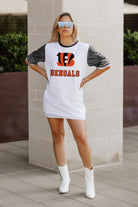 CINCINNATI BENGALS BLING IT FULL SEQUIN JERSEY DRESS