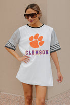 CLEMSON TIGERS BLING IT FULL SEQUIN JERSEY DRESS