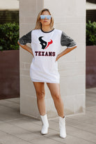 HOUSTON TEXANS BLING IT FULL SEQUIN JERSEY DRESS