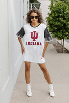 INDIANA HOOSIERS BLING IT FULL SEQUIN JERSEY DRESS