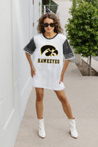 IOWA HAWKEYES BLING IT FULL SEQUIN JERSEY DRESS