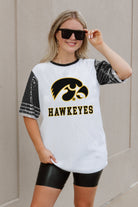 IOWA HAWKEYES BLING IT FULL SEQUIN JERSEY DRESS